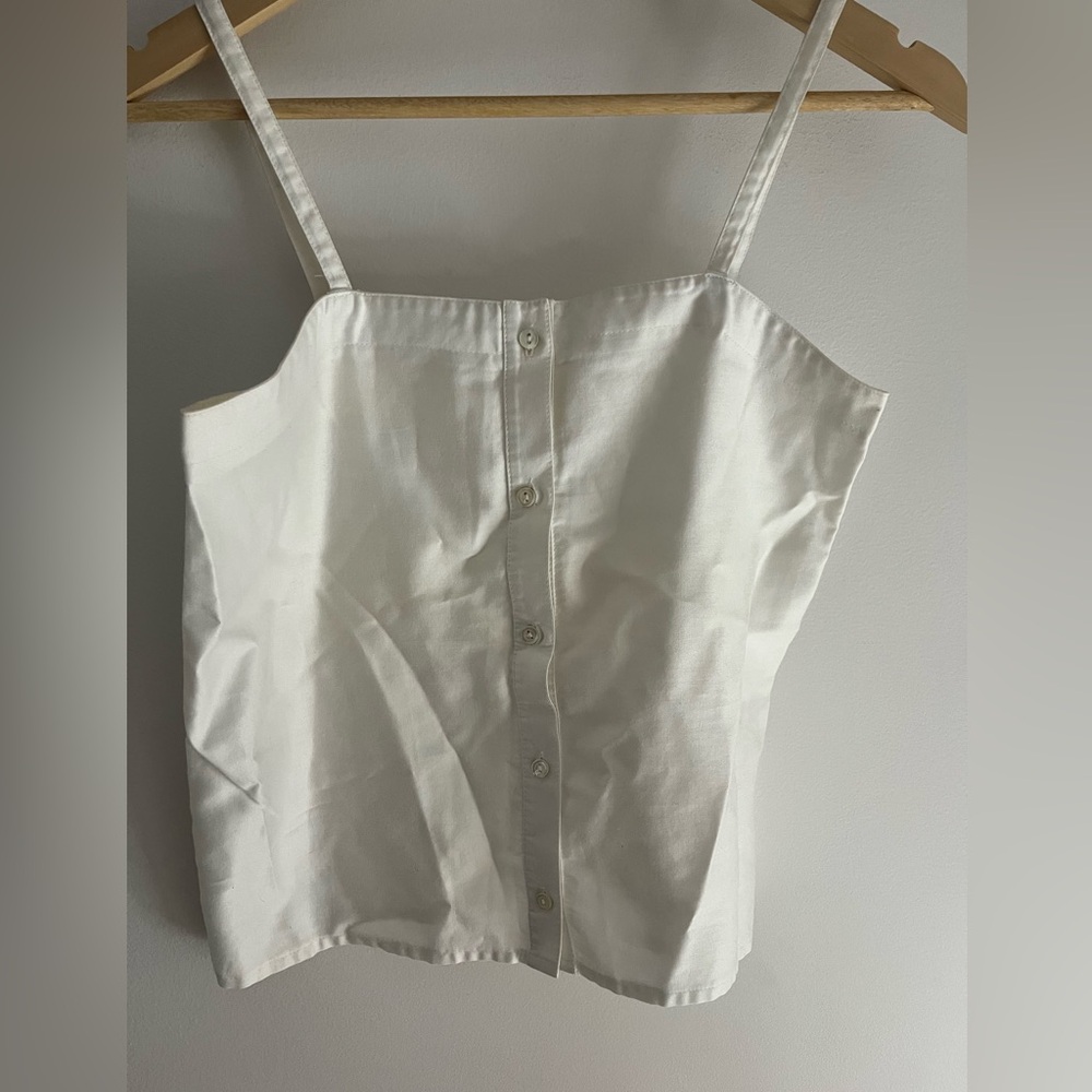 Dreamy White Button-Up Camisole